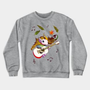 Guitar Playing Lizard Crewneck Sweatshirt